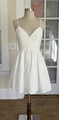 Abito zara bianco occhielli - abito,