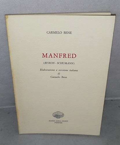 Carmelo bene manfred - bene,