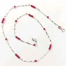 Collana in argento 925 rodiata