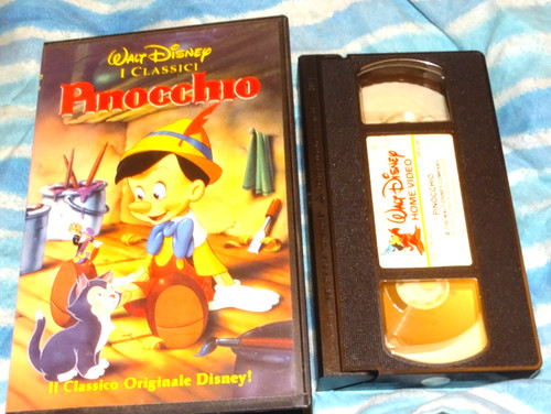 Vhs pinocchio walt - pinocchio,
