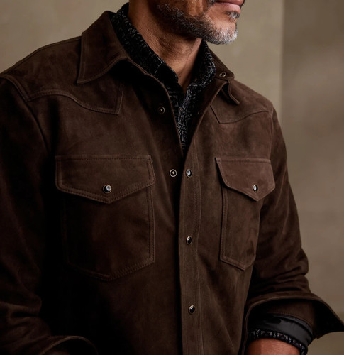 Camicia uomo vera pelle