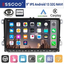 Autoradio 2DIN Android 13 Carplay GPS WiFi RDS Per VW GOLF 5 6 Polo Caddy Tiguan