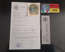 VESPA CLUB ROMA  ANNI 50/60 KIT ISCRIZIONE