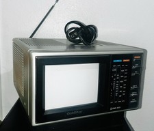 Videogiochi Vintage 1987 GoldStar CMS-0631 Portatile 5" Color TV Am/Fm Radio NES