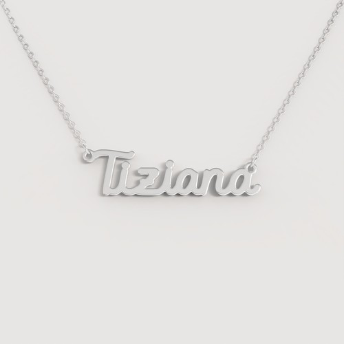 Collana nome donna acciaio - donna,