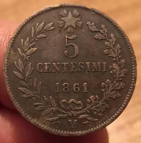 Moneta centesimi 1861 - moneta,