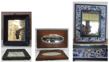 Lotto specchio cornice legno