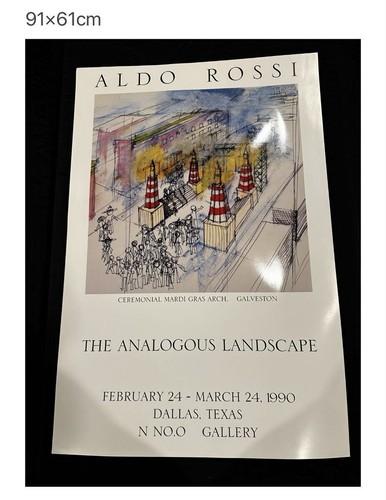 Raro poster aldo rossi 1990 - poster,