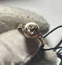 Anello Versace a righe testa