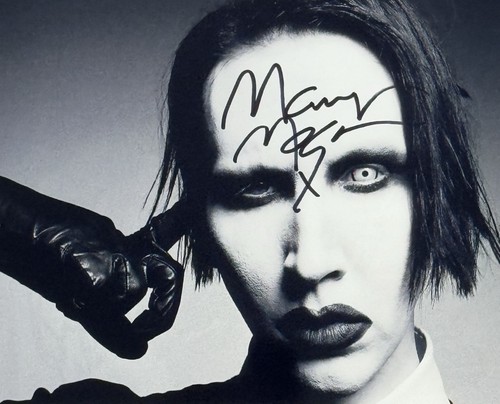 Marilyn manson autographed - manson-,