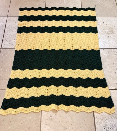 Coperta chevron vintage fatta - vintage,