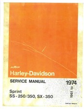 PDF Copia 1961-1974 AMF Harley-Davidson Sprint Manuale di servizio ss-250/350,sx-350
