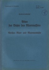 Marina Militare Sottomarino Atlante della Densità dell'Acqua del Mare Mar Bianco e Costa delle Murme