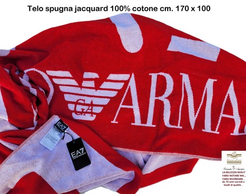 Armani telo spugna - mare, 100%