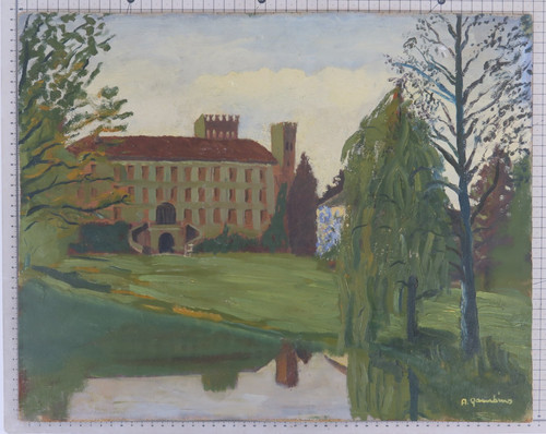 Quadro naif vintage firmato - naif,