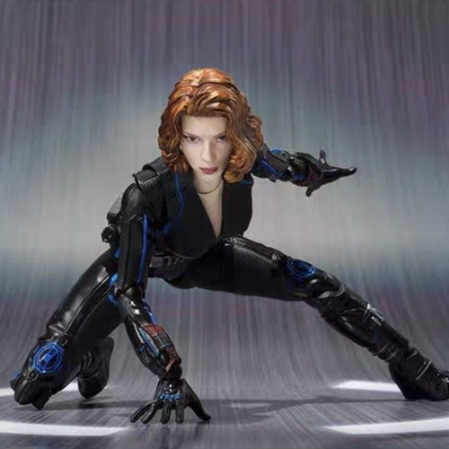 Figurine black widow articulé - black,