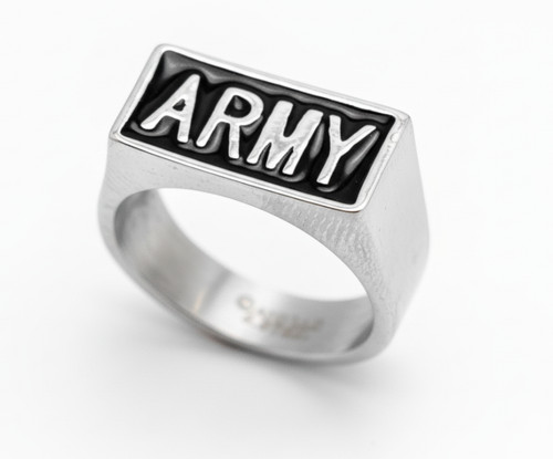 Anello con sigillo esercito - con,