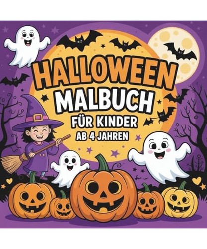 Halloween malbuch für mutige - malbuch,