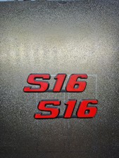 2x Peugeot 106 "S16" 3D emblem