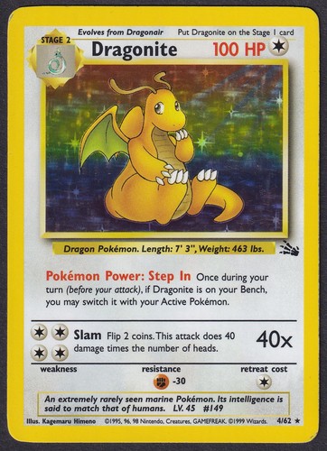 Dragonite holo fossil - holo,