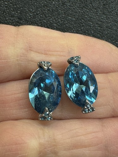 Givenchy orecchini pietra blu - givenchy,