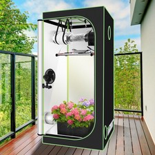 Growbox tenda per piante serra LED scarico aria 100 ~ 240 W tenda da coltivazione set completo indoor