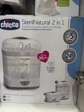 STERILIZZATORE ELETTRICO A VAPORE CHICCO COME NUOVO STERILNATURAL 2 IN 1