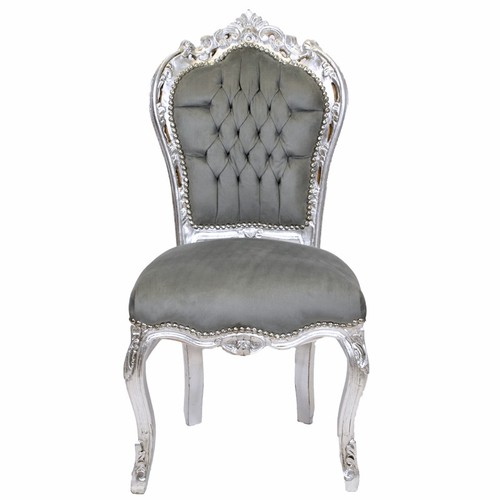 Sedia barocca sedia grigio