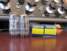 12AU7 ecc82  CIFTE  silver plate tripla mica  2 valvole  NEW NOS very very  rare