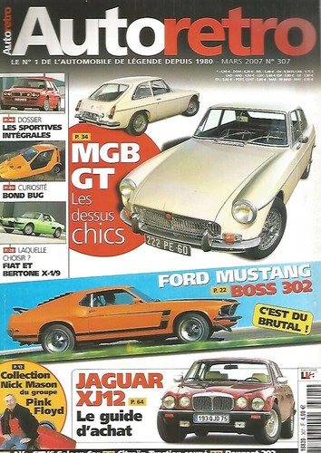 Auto retro 307 - retro, mgb