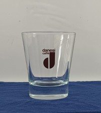 Tazzina vetro Caffè Danesi Roma Bar Espresso Coffe Cup Vintage