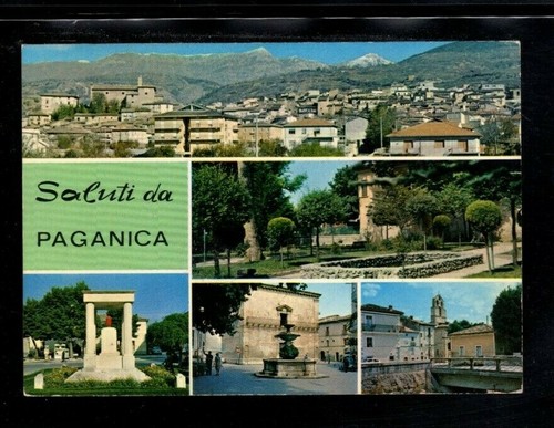 Cartolina paganica vedutine - paganica,