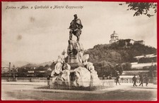 CARTOLINA TORINO MON. A GARIBALDI E MONTE CAPPUCCINI 1917 ( C 71 )