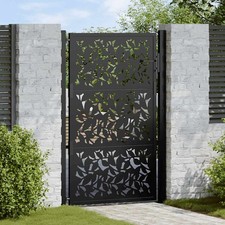 Cancello giardino nero 100x175 - giardino,