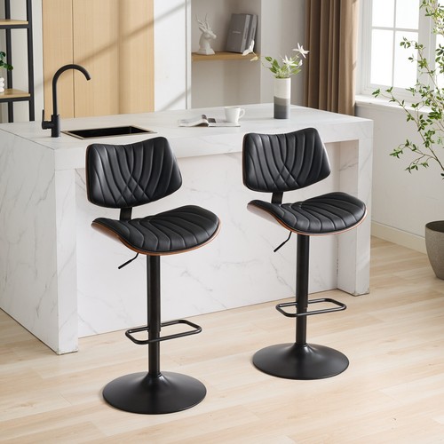 Set sgabelli bar pelle pu - da,