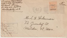 k242-Amgot Occ. Alleata Sicilia-15c. dalla P. M. Americana (A.P.O 650) x U.S.A.