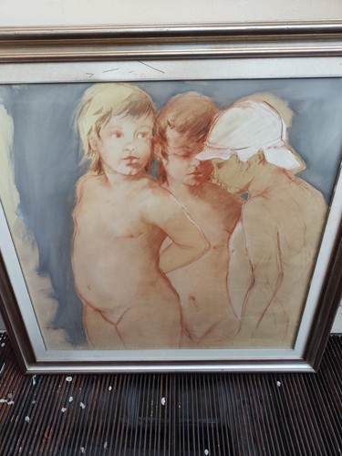 Quadro olio tela bambini - quadro,