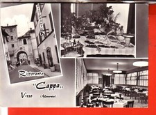 CARTOLINA   VISSO B/N NON  VIAGGIATA RISTORANTE  CAPPA 3 VEDUTE OCC