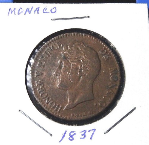 1837 monaco centimes - centimes, world