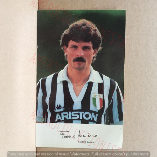 Cartolina giocatore juventus - giocatore,