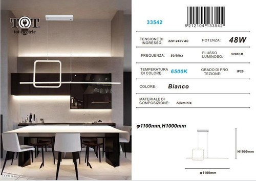 Lampadario led moderno - lampadario,