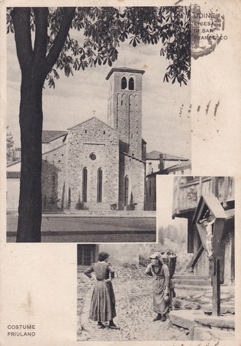 Cartolina udine chiesa - di,