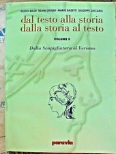 DAL TESTO ALLA STORIA DALLA STORIA AL TESTO VERDE VOL.E - BALDI GIUSSO - PARAVIA