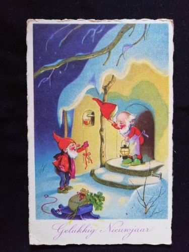Cartolina olanda gnomi con - cartolina,