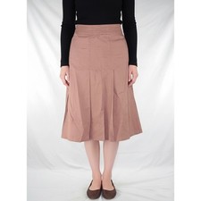 Zara Gonna Midi Marrone L In