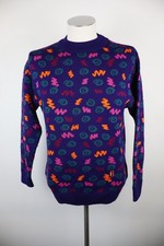 CONTE OF FLORENCE MAGLIONE VINTAGE UOMO TG M MAN SWEATER CASUAL LOGO LANA