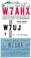 QSL Eugene Oregon O USA