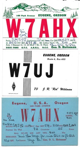 Qsl eugene oregon usa - eugene,
