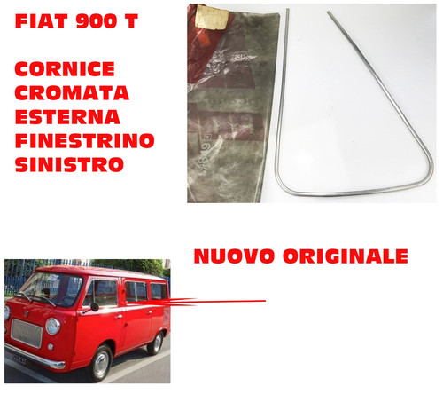 Fiat 900 cornice cromata - fiat,