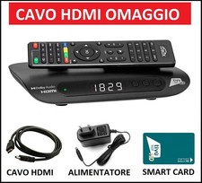 Ricevitore Satellitare Full HD Tvsat Decoder HDMI Tivusat Con Tessera Tv sat